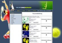 Online Tennis Manager